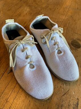 Arcopedico Knit Lace-Up Sneakers in White